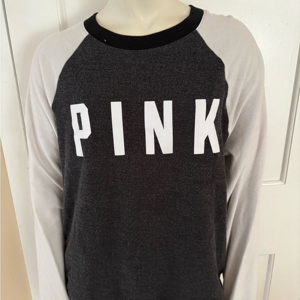 Victoria's Secret PINK Black and White Sweatshirt